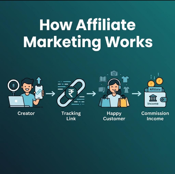 How affiliate marketing works step by step