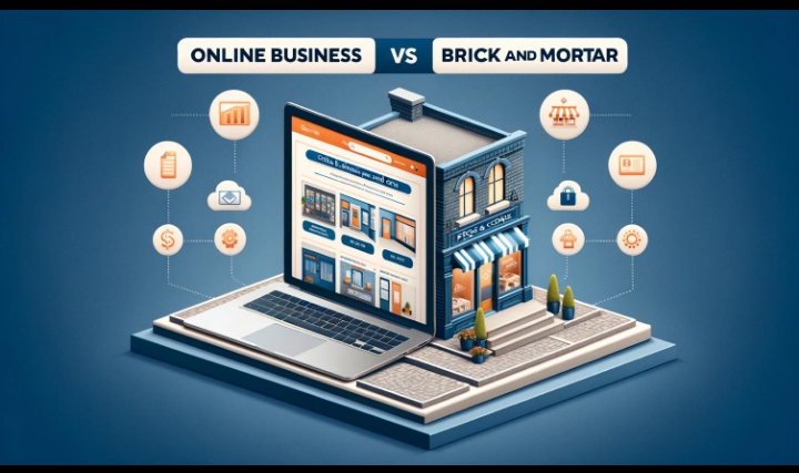 Choosing between online business and traditional business