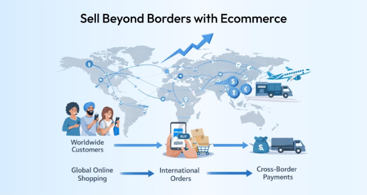 Global customer reach through e-commerce